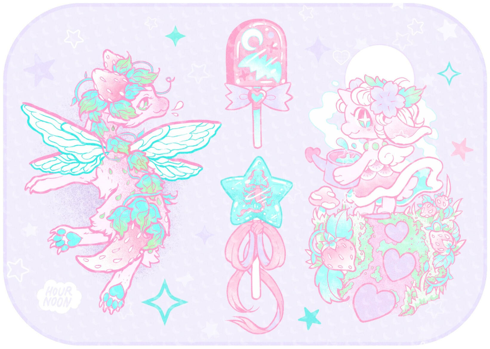 STRAWBERRY SEASON / JULY - $300 for pops, $400+ for strawberry dragons